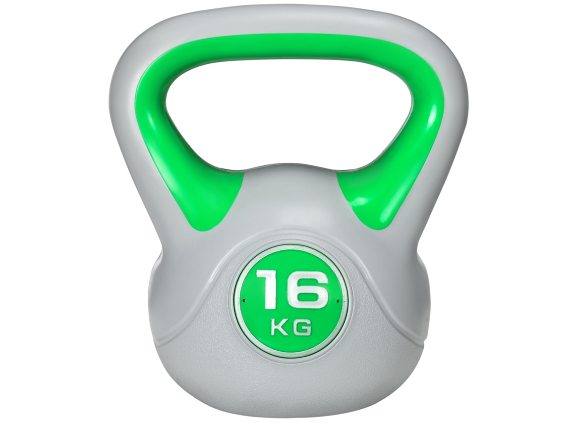 Kettlebell de 16 polegadas, verde russo e cinza, 26