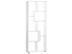 Prateleiras Verticais Modernas Design de Estante com 8 Prateleiras Painel de Partículas E1 70x24x178cm Branco