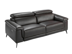 Sofá ANGEL CERDÁ S.L. 6051 (Preto - Madeira, Poliuretano - 215 x 103 x 99 cm)