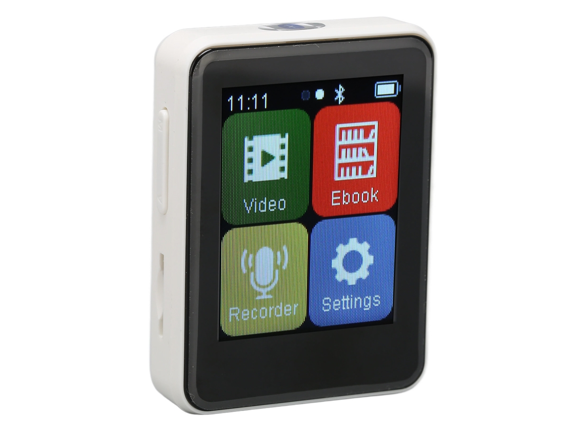 Leitor Mp3 Bluetooth SMANDY D2 1.8Inch Cartão Tf 32Gb Branco