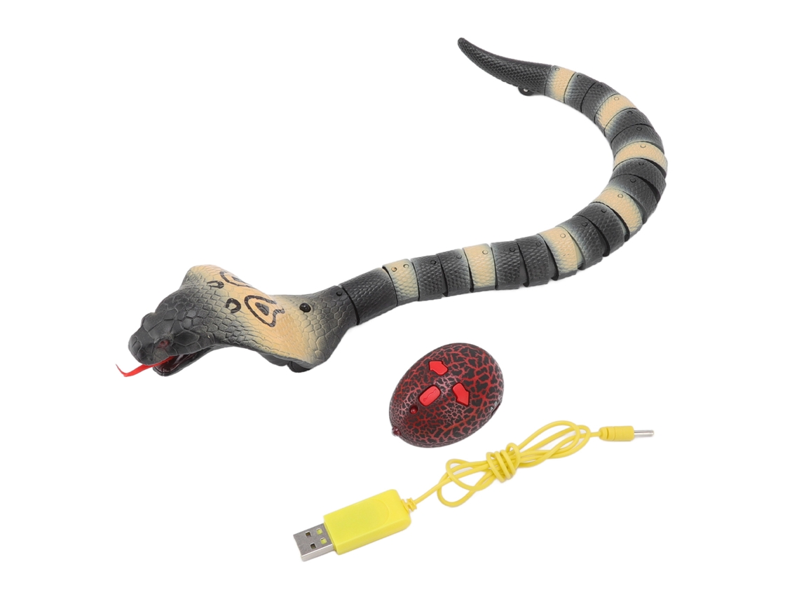 Primerox brinquedo de Serpente Rc para Crianças com Cauda Móvel, Flexível e Recarregável Simulado
