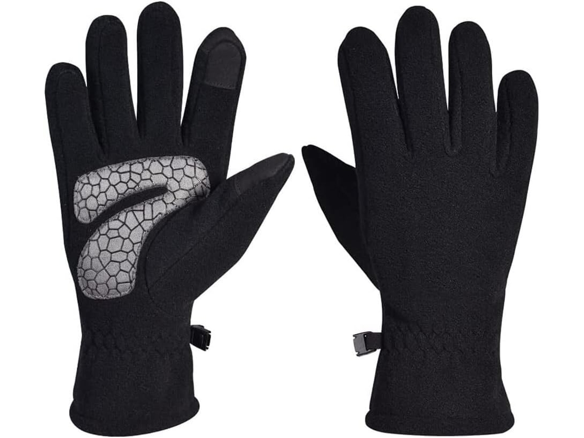 Luvas De Equitação Com Tela Sensível Ao Toque Para Homens, Luvas De Inverno Para Atividades Ao Ar Livre Em Fleece, Luvas
