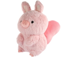 Porquinho Coelho Voador De Pelúcia 35cm Macio Rosa - Boneco Para