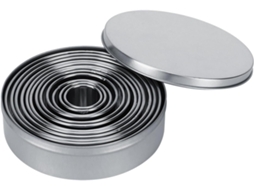 Conjunto Irfora de 12 aros redondos de aço inoxidável para boliche Assar.