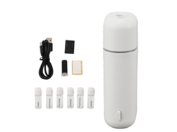 Difusor Portátil de Óleo Essencial para Carro com 6 Frascos 5ml Usb Plug And Play