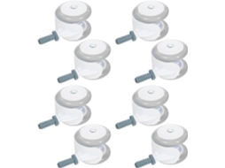 Conjunto de 8 Rodas Giratórias Universais para Andadores, CHABERLU