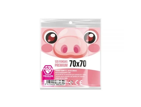 Capas De Porco Premium 70x70 120 U. Tranjis Games Fundas
