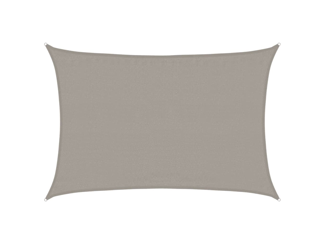 Maison Exclusive - Para-sol Vela Retangular 160 G/m² 3,5x4,5 M Pead Cinza-claro