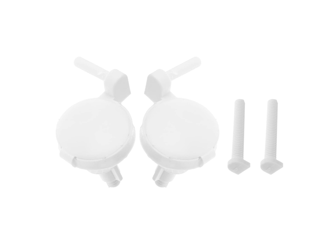 2 Parafusos De Plástico Para Assento Sanitário, Fixação Do Assento Sanitário, Dobradiças,reparo Para Uso Doméstico E
