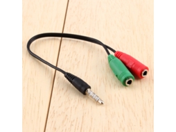 Aetheria cable Adaptador Divisor Jack 3,5mm Estéreo com Mic para Headset Pc Celular