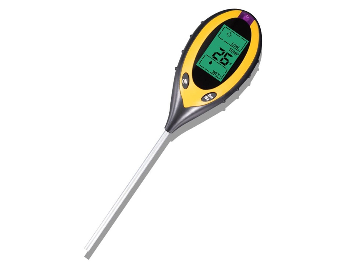 Medidor Digital 4 Em 1 De Umidade Do Solo E Temperatura Da Planta/solo Aquaforge