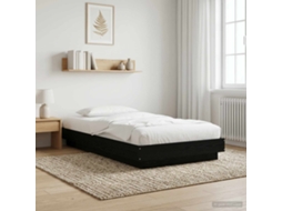 Vidaxl Estrado De Cama Carvalho Preto 80 X 210 Cm Derivados De Madeira
