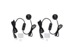 2pcs Spot Lights Led Dimmable Usb 5v Pequenos para Vitrines e Gabinetes de Joias