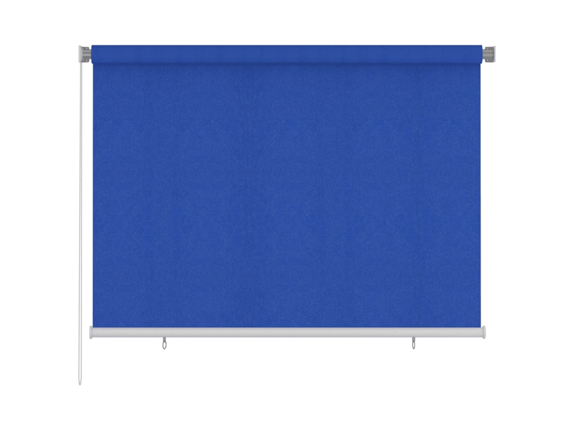 Vidaxl Estore De Rolo Para Exterior 205 (l) X 140 (a) Cm Azul Hdpe