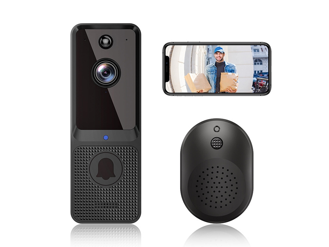 Campainha Com Câmera Sem Fio E Relógio, Campainha De Vídeo Inteligente Eken Com Detecção De Movimento E Pessoas | Armazenamento Em Nuvem | Slowmoose