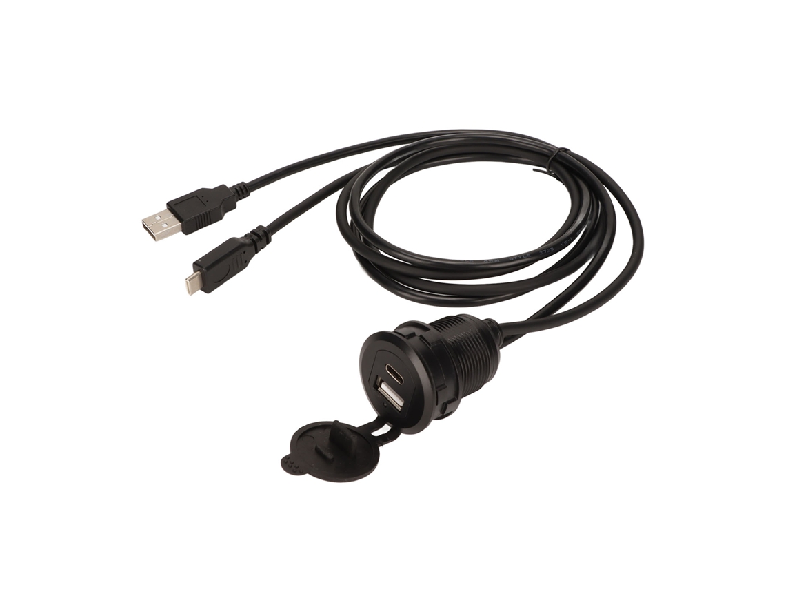 Cabo Extensão Painel Usb-c Moto Com Luz