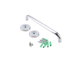 Barras de Apoio Inox para Banheiro, Antiderrapante, Pendurar Toalhas e Papel Higiênico, 40cm