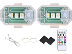 Conjunto De 2 Luzes Estroboscópicas Led Para Carros, Anticolisão
