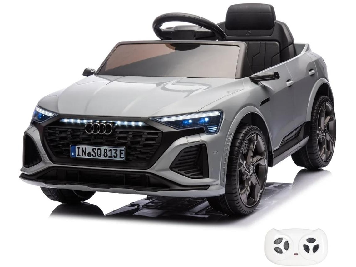 Audi Sq8 E-tron 12v Carro Elétrico Para Crianças De 1 A 5 Anos – Veículo Licenciado Oficialmente Com Bateria E Controlo Remoto &amp; Bluetooth – Cinzento