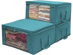 Caixa Organizadora Bemsm-3pcs, Bolsa Para Guardar Edredom, Cobertor, Travesseiro, Brinquedo E Roupas