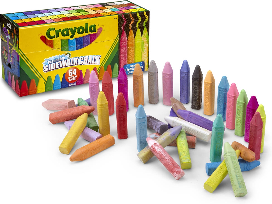 Giz CRAYOLA Washable Sidewalk (Multicor - 64 un)