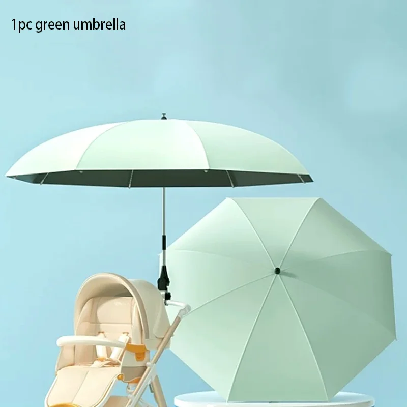 (verde) Protetor Solar Para Carrinho De Bebê De 85 Cm Com Clipe De Proteção Uv
