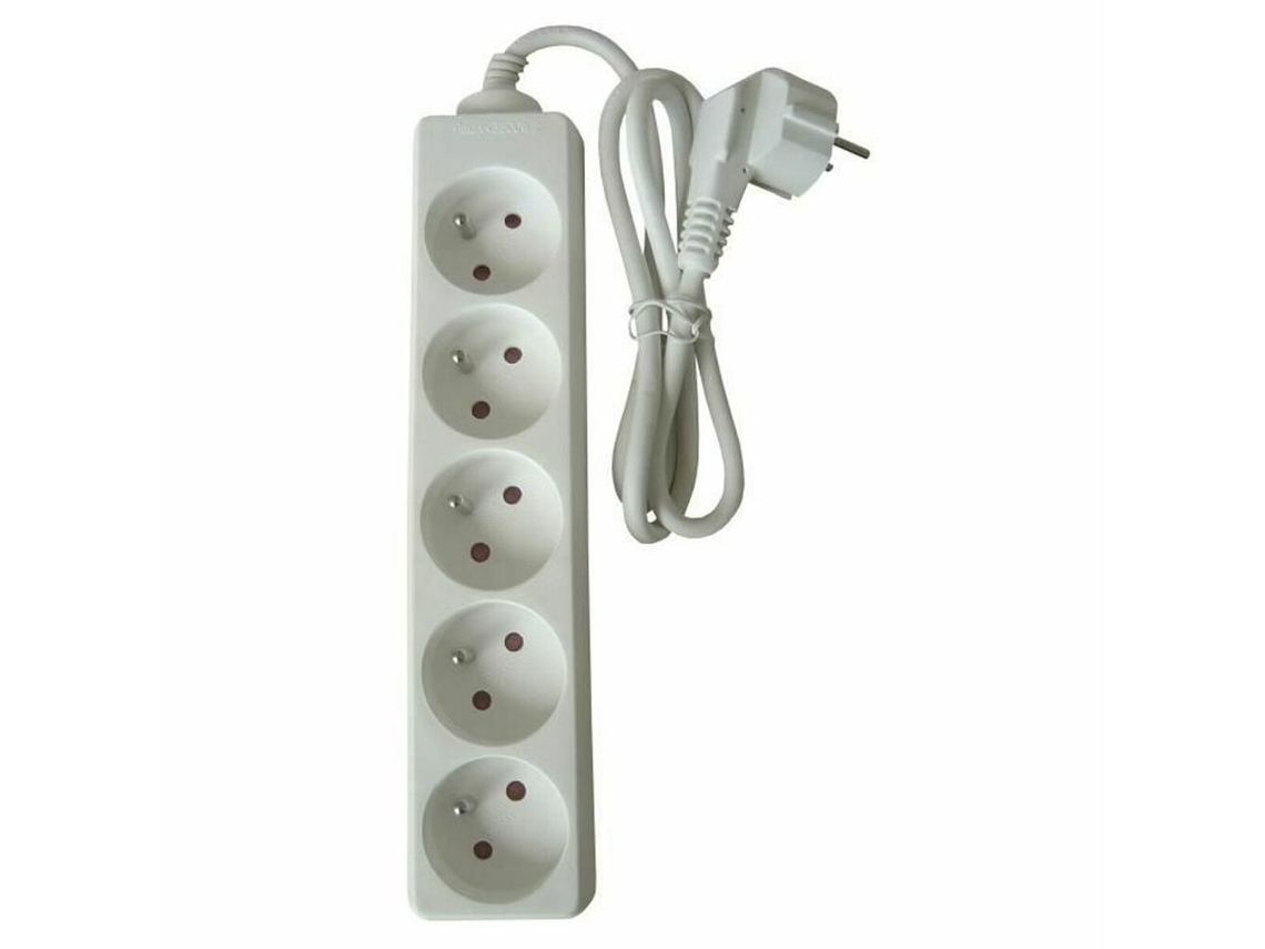 Extensão com 5 Tomadas Zenitech Branco