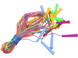 Bestonzon Conjunto De 10-cordas Pular Em Pvc Com Cabo Ergonômico Plástico, Cordas Portáteis Para Treinamento Esportivo