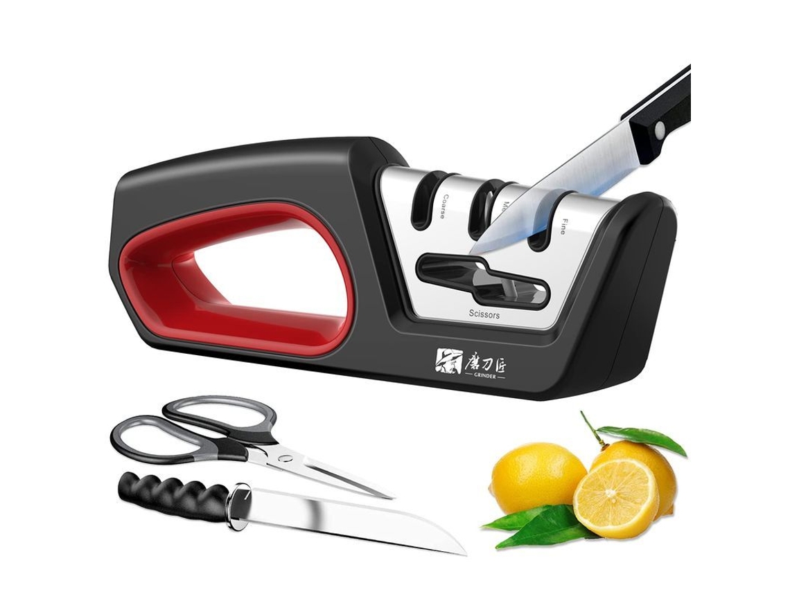 Afianzador de facas 4 em 1, para afiar facas de chef, de cozinha, com guante S/MARCA