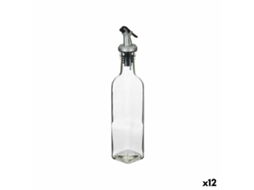 Galheteiro Transparente Vidro Aço 250 Ml 12 Unidades