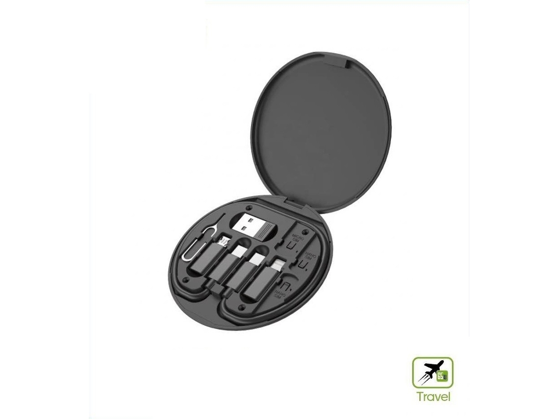 Cu287 Kit De Cabo De Carregamento Multifuncional 10 Em 1 Para Viagens