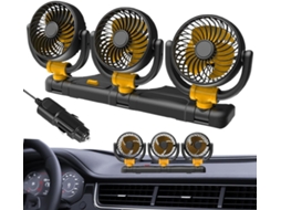 Ventiladores De Carro Com 3 Cabeças, Ventilador De Carro Elétrico