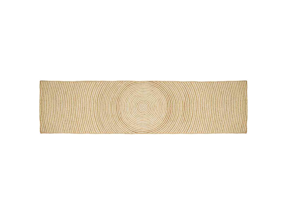 Conjunto 1 Tapetes De Área Vidaxl Branco Juta (60 X 400 Cm)