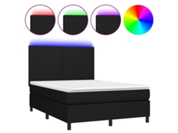 Box Spring Bed, Box Spring Beds Vidaxl Preto Tecido (140 X 200 Cm)
