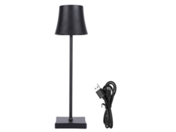 Lâmpada de Mesa Led com Carregamento Usb, Toque, Dimmer, para Leitura, Bar, Sala de Estar, Luz Preta | S/MARCA