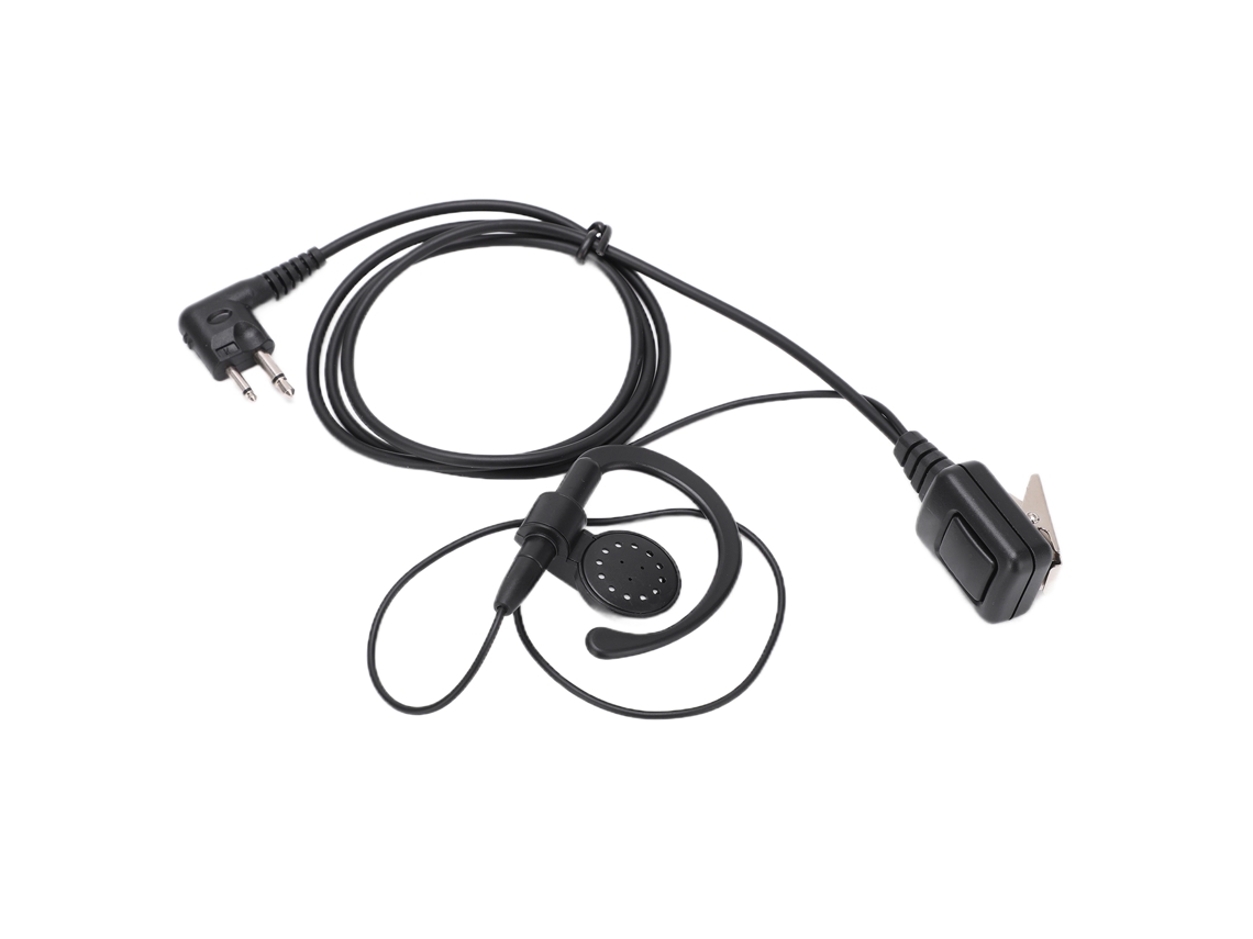 Fone de Ouvido Tipo Walkie-talkie com Cabeça em Formato MEG, ABS, Ideal para Restaurantes, Segurança, Bares e Hotéis. - aquaforge