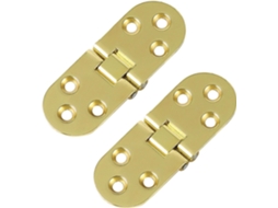 2 Dobradiças De Mesa Dobráveis Autoportantes 78mm Com Montagem Embutida Para Armários, Móveis E Portas De Mesa, Em Liga