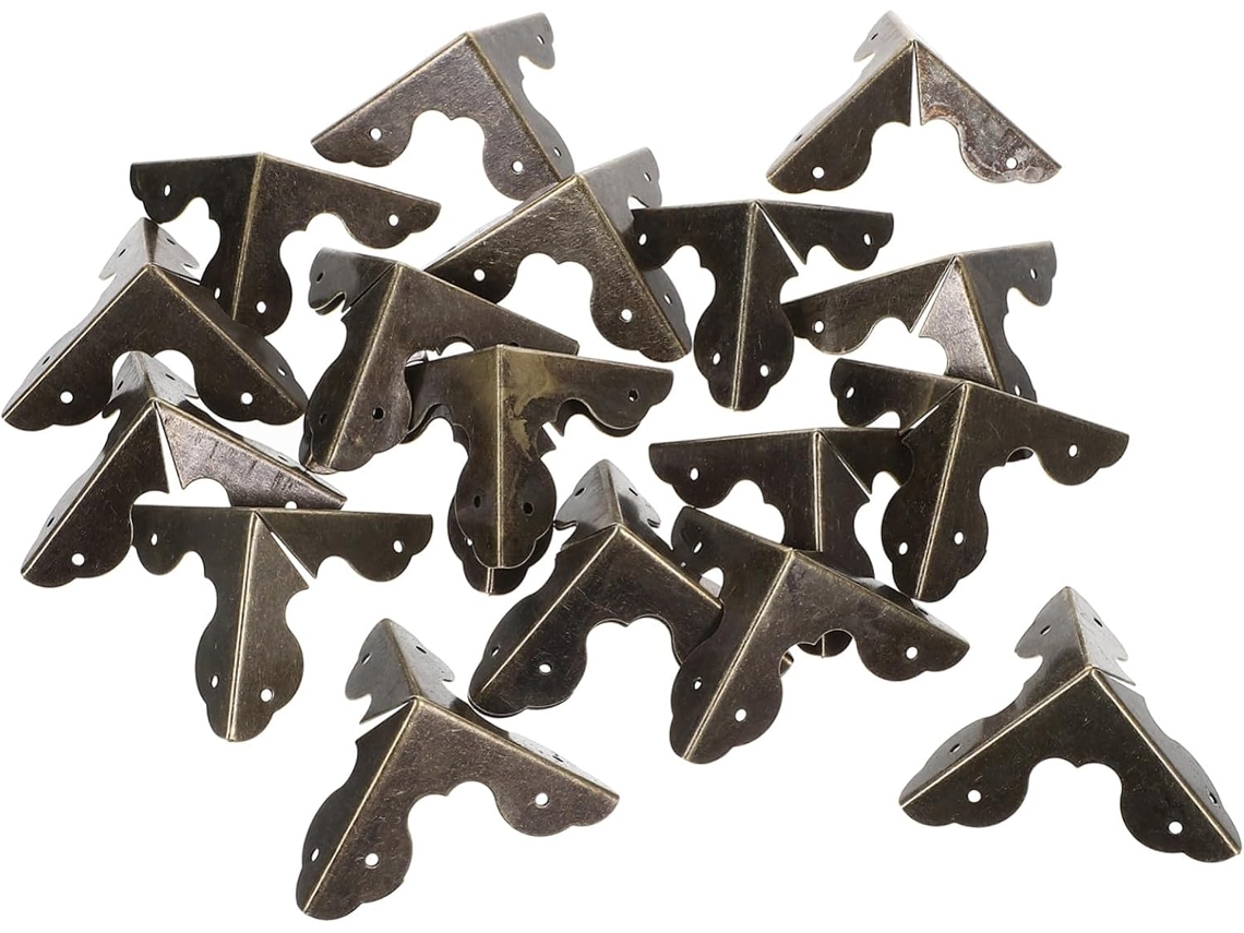Protetores De Canto Em Metal Dourado Sewacc, Design Exclusivo Para Proteger E Decorar Bordas, 20 Protetores De Canto