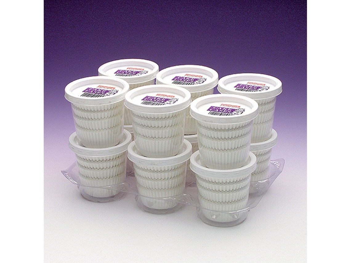 Forminhas De Papel Para Muffin Caroline, 100 Unidades, 4,1 X 2,4 Cm, Brancas