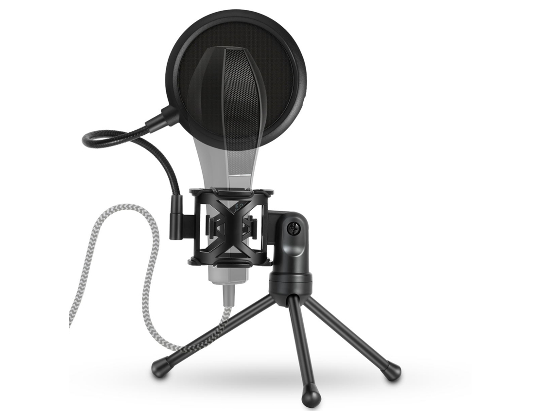 Suporte de Microfone de Mesa Tripé Plegável com Filtro Anti-pop com S/MARCA