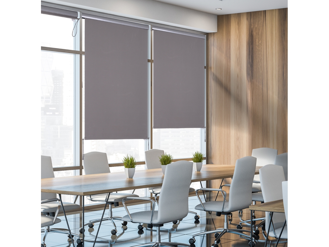 Toldo Vertical Para Varanda 120x200cm, Proteção Contra Vento E Visibilidade, Equipado Com Manivela Manual
