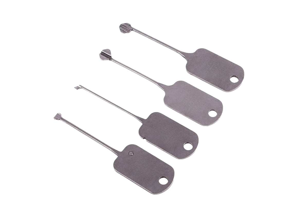 Conjunto de 4 Ganchos de Pinça Ferramentas Manuais Precisas para Manutenção e Reparo de Armários