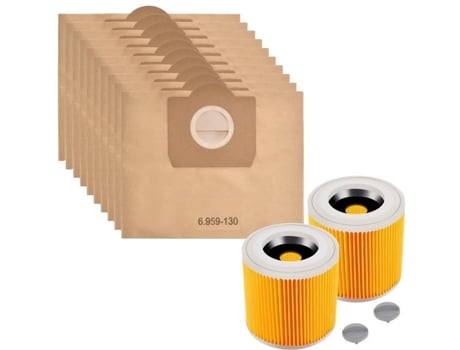 Saco De Aspirador E Filtro Para Karcher Wd3 Sacos De Substituição 6.959 130 Lote 10 Filtros De Substituição 6.414 552.0 Lote 2 Phonillico®