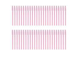 50pcs/set Pincéis Descartáveis De Cílios Aplicadores De Máscara Ferramentas De Maquiagem Para Olhos Rosa