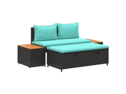Maison Exclusive - Conjunto De Sofás Para Exterior 4 -seater 4 Unid. Retangular