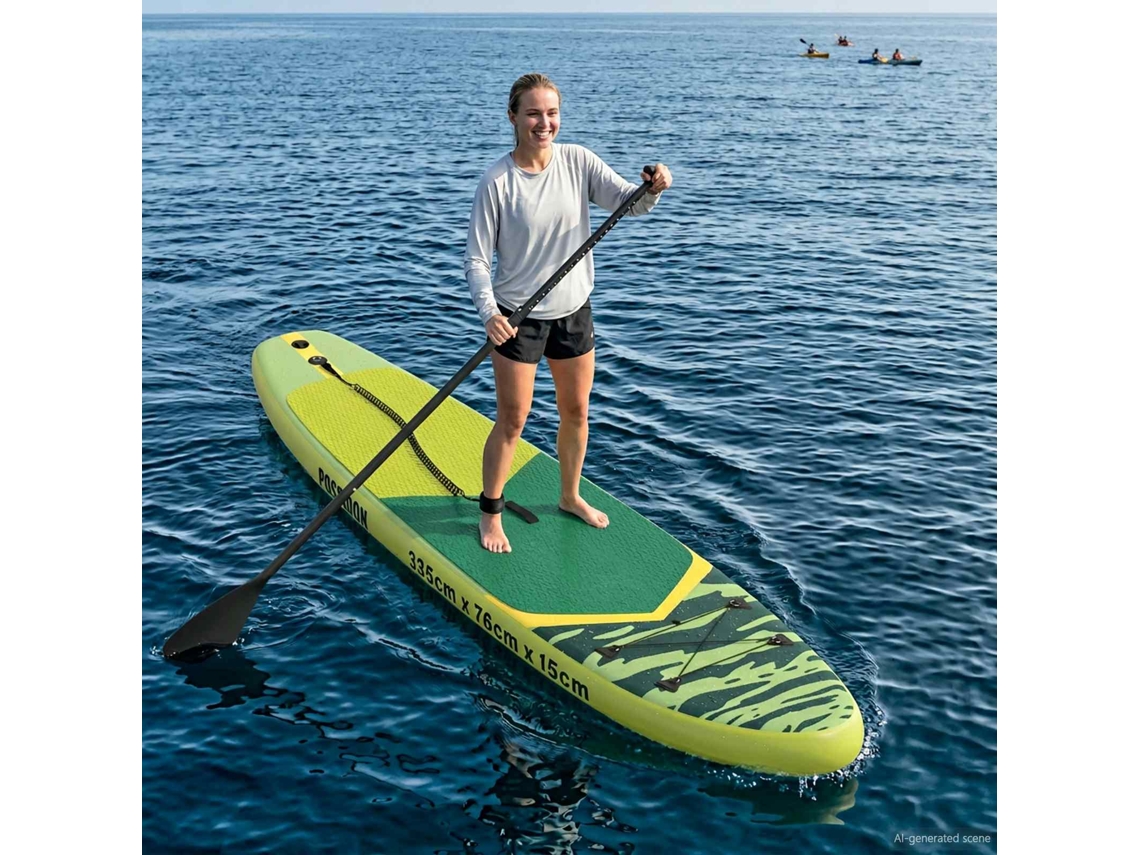Vidaxl Prancha Inflável De Stand Up Paddle Poseidon 335 X 76 X 15 Cm