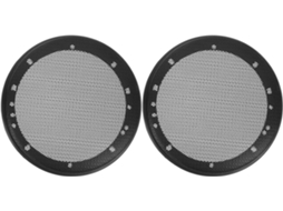 Conjunto De 2 Capas Protetoras Para Alto-falantes, Em Plástico Preto E Ferro, Para Fácil Proteção.