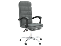 Reclining Office Chair, Reclining Office Chairs Vidaxl Cinzeto Tecido (n/a)