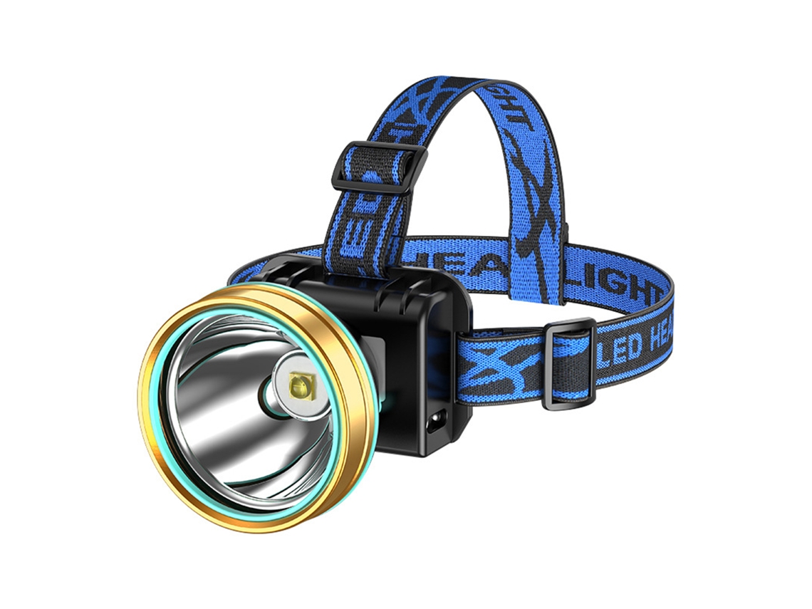 Lanterna de Cabeça Led T6 Recarregável Sensor