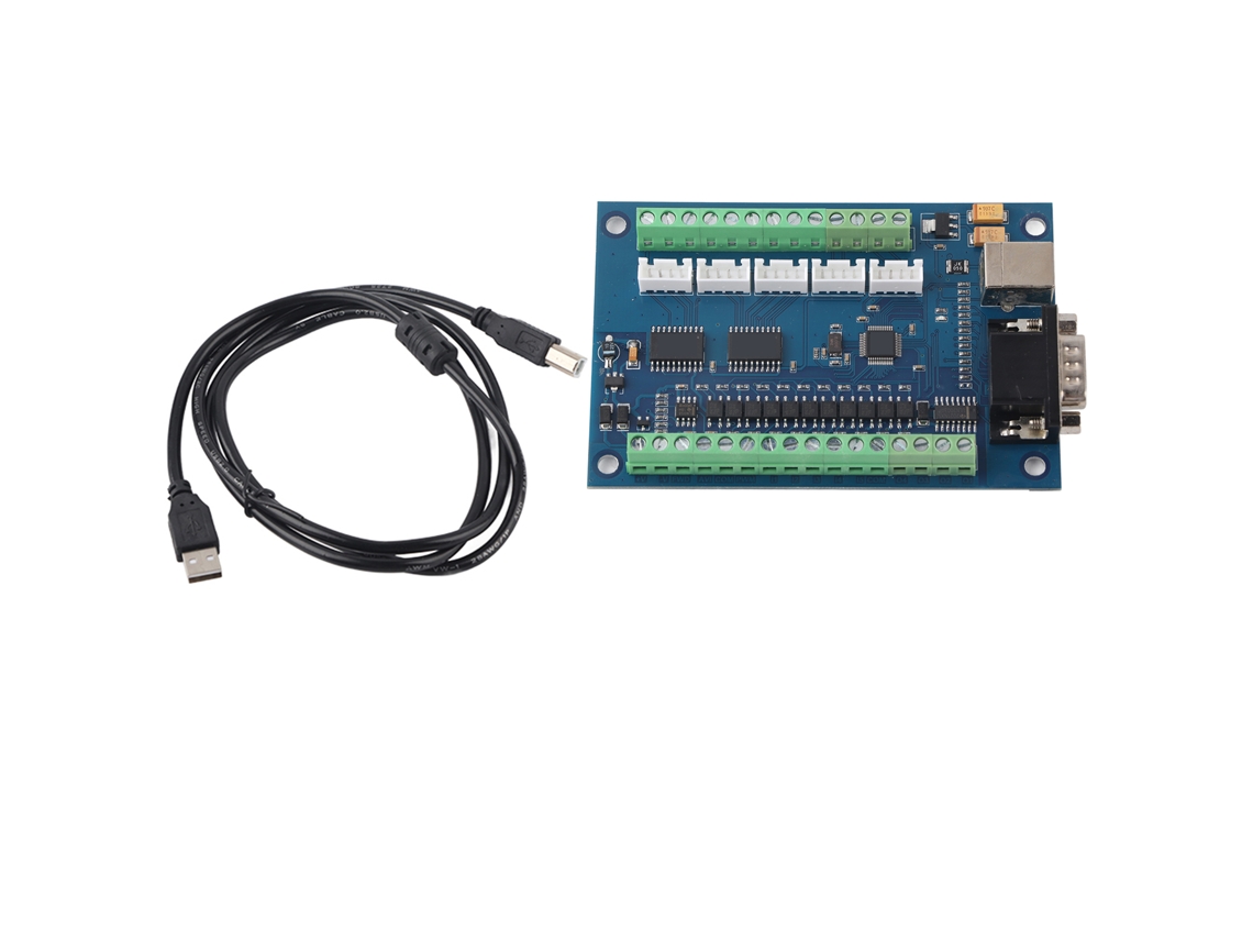 Placa De Controlador De Movimento 5 Eixos 100khz Para Cnc Gravura 12-24v